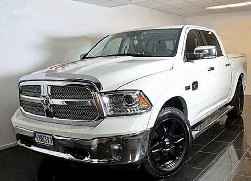 Vit Dodge Ram 1500 Crew Cab Longhorn 4X4 5,7 Hemi stulen i Kista, Stockholm
